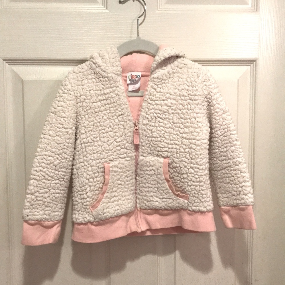 💐 Circo Faux Fur/Sherpa Hoodie Littles Girls 3T